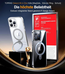 iPhone 15 Pro Max Hülle MagSafe Magnetständer Militärschutz
