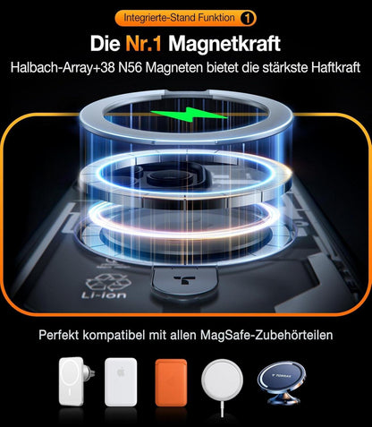 TORRAS Ostand iPhone 15 Pro Max MagSafe Hülle Magnetisch Stoßfest