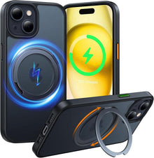 Magnetische Ring Ständer für iPhone 15 Hülle MagSafe Stoßfest Luxus