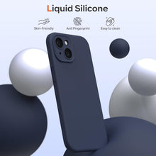 iPhone 15 Hülle Liquid Silicone mit Kameraschutz und Schutzfolie