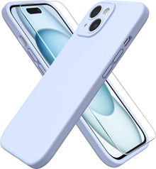 Schutzhülle für iPhone 15 - Stoßfeste Liquid Silicone Hülle mit