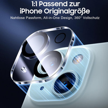 Kameraschutz für iPhone 15/15 Plus Schutzglas 9H Härte