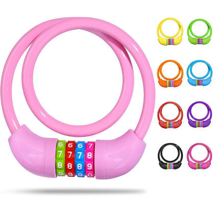 SPGOOD Fahrradschloss Kinder 10x650MM Rosa