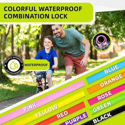 SPGOOD Fahrradschloss Kinder 10x650MM Rosa