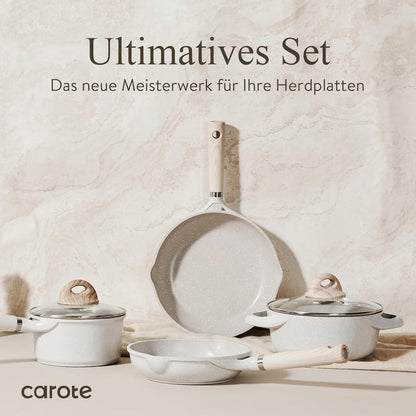CAROTE Topfsets Pfannenset 6-Teilig Antihaft Induktion