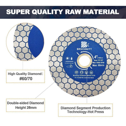 Diamant Trennscheibe 105mm doppelseitig 5 Stück