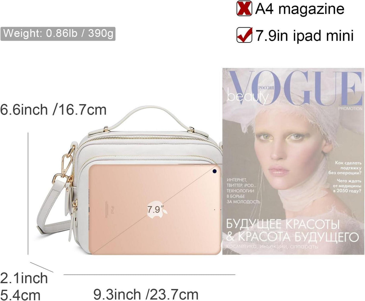 Umhängetasche Damen Schultertasche Crossbody Klein Leder Handtasche