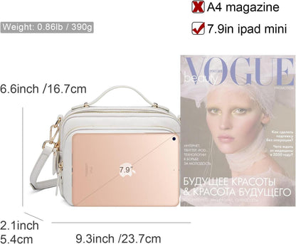 Umhängetasche Damen Schultertasche Crossbody Klein Leder Handtasche