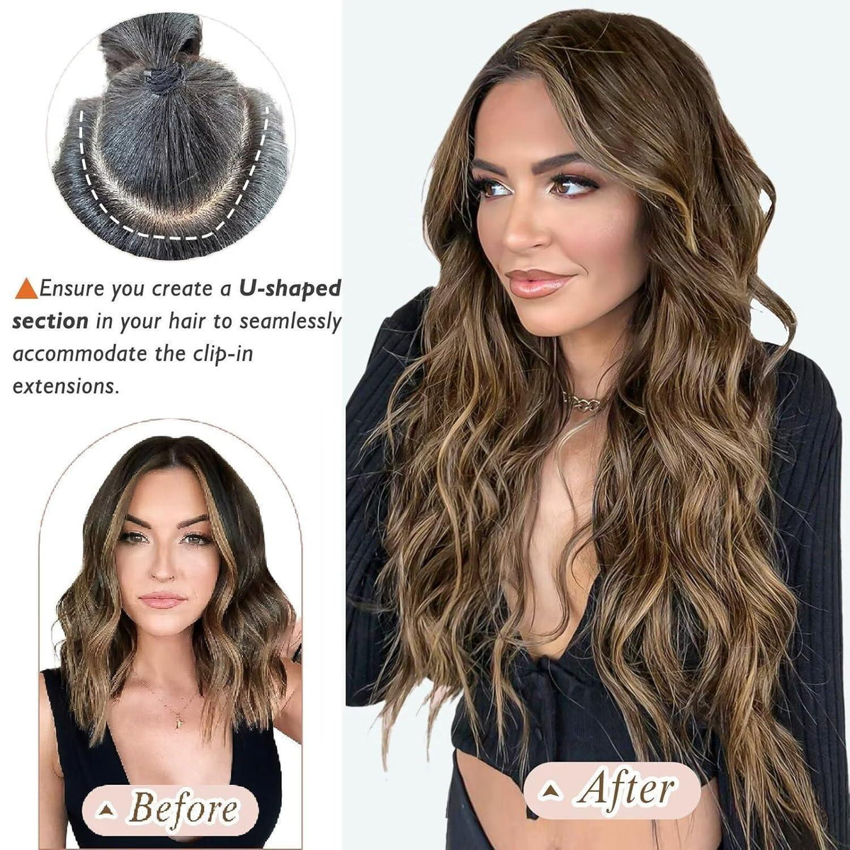 Blond Echthaar Clip-in Extensions 55 cm – Remy Haarverlängerung