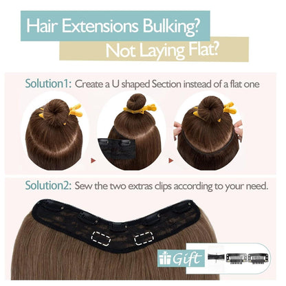 Blond Echthaar Clip-in Extensions 55 cm – Remy Haarverlängerung