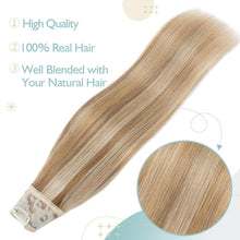Blond Balayage Clip-in Echthaarverlängerung 35 cm
