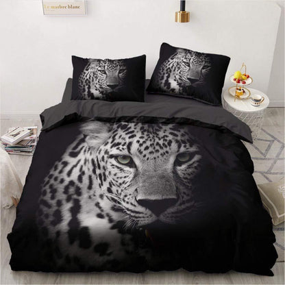 Leoparden Bettwäsche 135x200 - 4teilig, Flauschig & Modern
