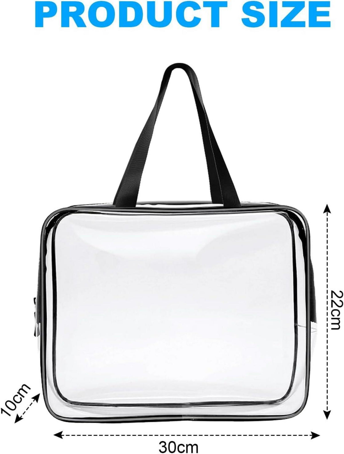 Transparente Kulturtasche für Familie, TSA-zugelassen