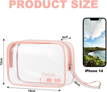 Aucuu Kulturtasche Transparent 2 Stück