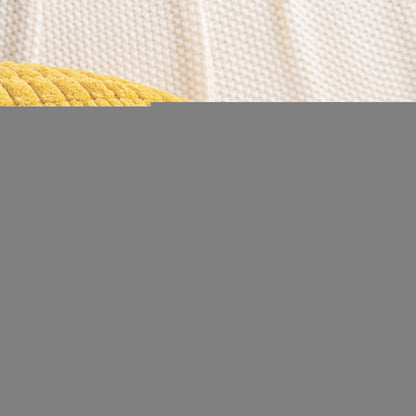 Cord Zierkissenbezug gestreift 40x40 cm Senfgelb 2er Set