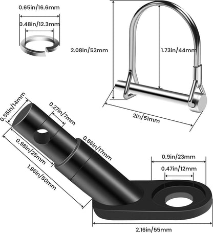 Fahrradanhänger Kupplung Anhängerkupplung Adapter Hundefahrrad 2er-Pack