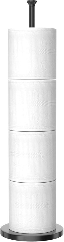 Freistehender Toilettenpapierhalter Edelstahl Schwarz mit