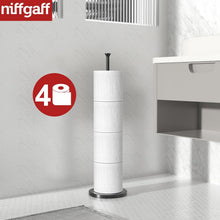 Freistehender Toilettenpapierhalter Edelstahl Schwarz