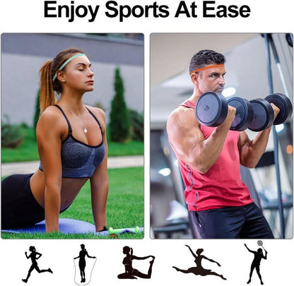Sport Stirnbänder 5er Set Unisex Elastisch Anti-Rutsch Haarband