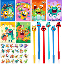 66-teiliges Monster Party Set für Kindergeburtstag und Schulanfang