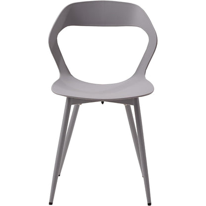 Moderner Esszimmerstuhl Set (8) – Grau & Grau | Skandinavisch, Ergonomisch