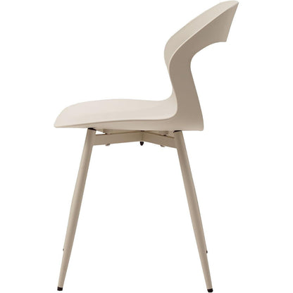 Moderner Esszimmerstuhl 8er-Set Beige – Skandinavischer Designstuhl