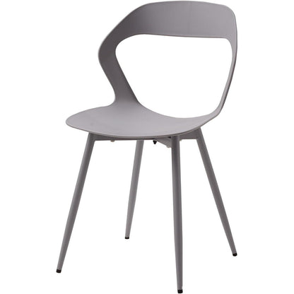 Moderner Esszimmerstuhl 6er-Set Grau – Skandinavischer Designstuhl