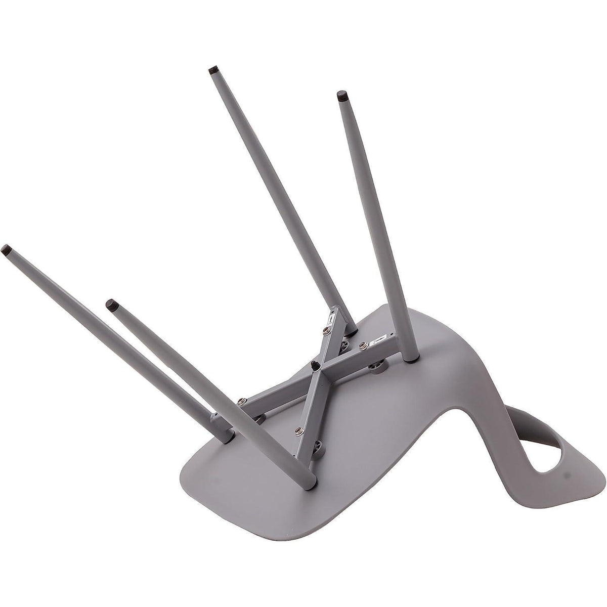 Moderner Esszimmerstuhl 6er-Set Grau – Skandinavischer Designstuhl