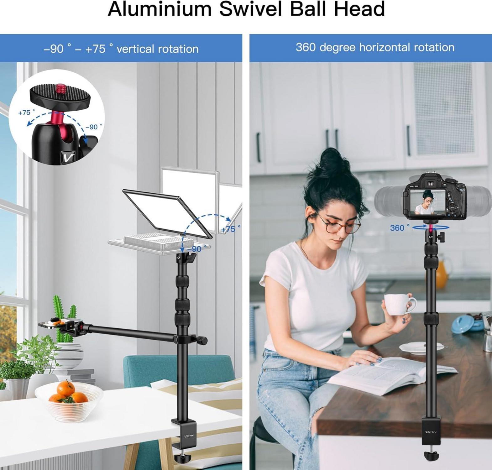 Kamera Tischstativ Flexibler Arm LED Licht Halterung