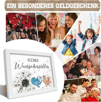 Luckeey Geldgeschenk Bilderrahmen Pusteblume Hochwertiger Weißer Rahmen