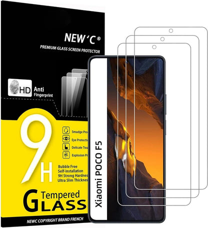 Panzer Schutzglas für Xiaomi POCO F5 F5 Pro 3 Stück 9H HD