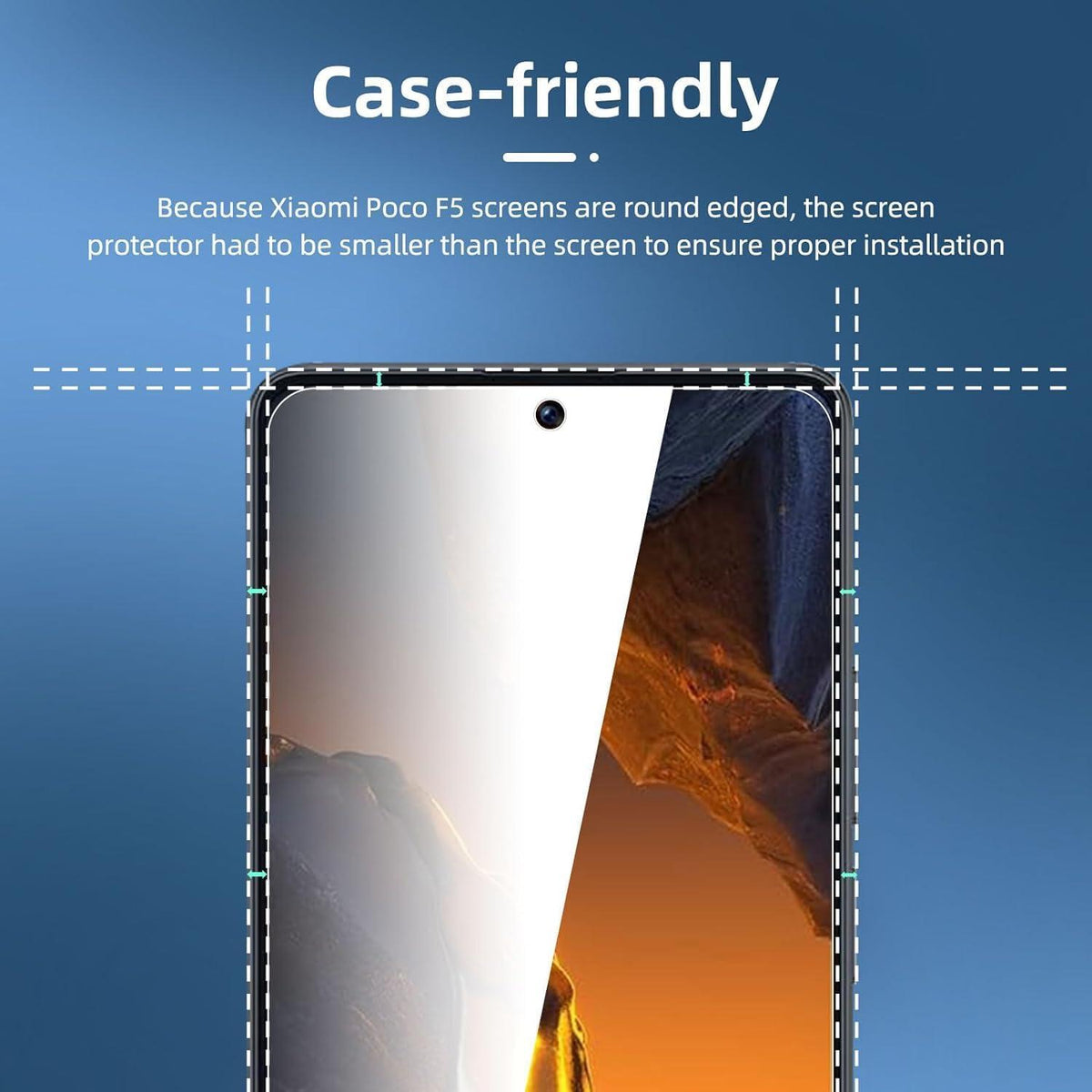 Panzer Schutzglas für Xiaomi POCO F5 F5 Pro 3 Stück 9H HD