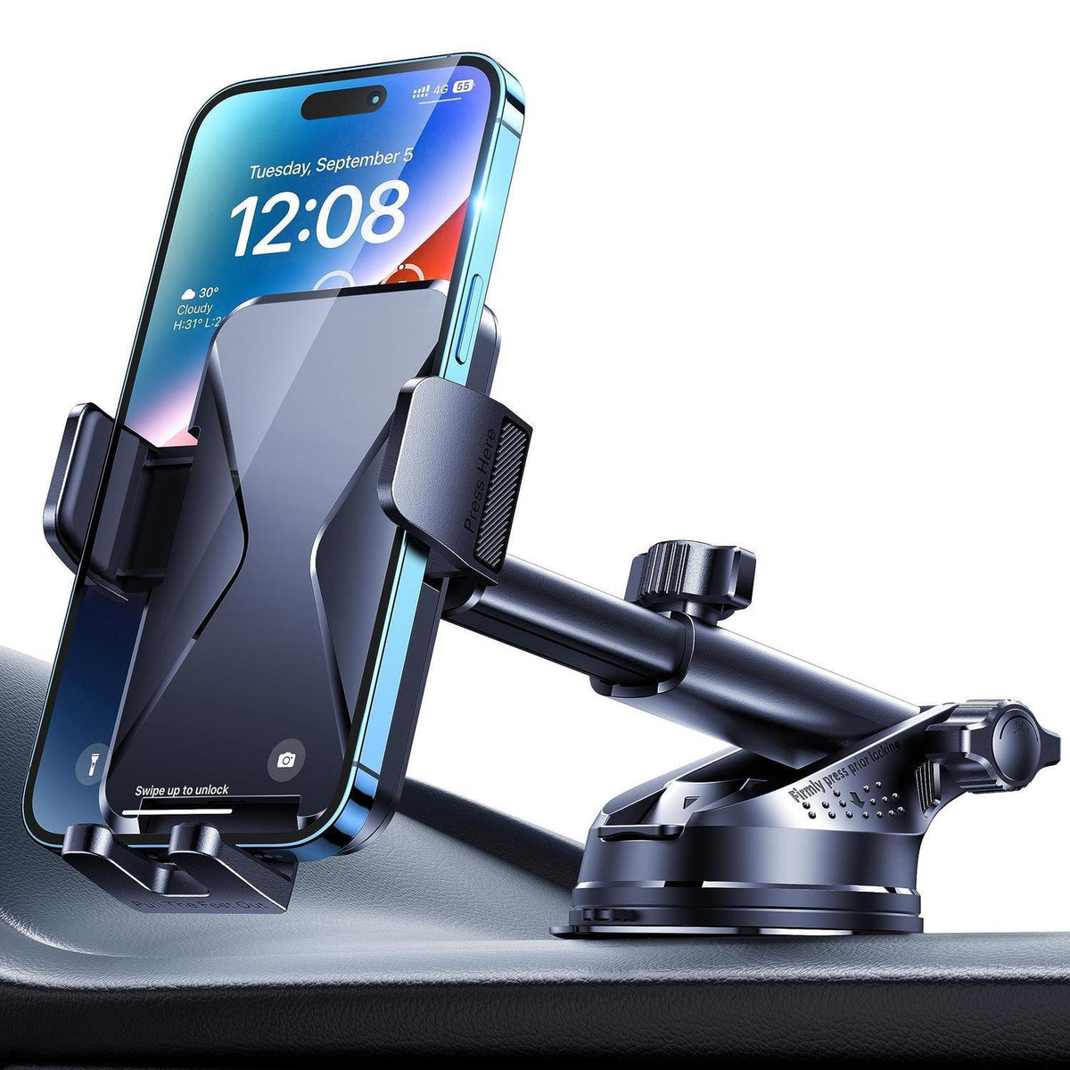 Handyhalterung Auto mit Super Saugnapf & 360° Drehung