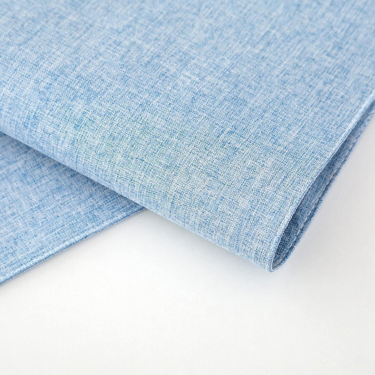 Platzsets Stoff Hellblau 4er Set 33 x 48 cm Abwaschbar