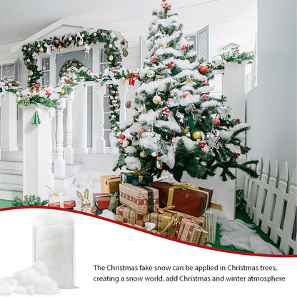 Kunstschnee Deko Weihnachtsdorf Zubehör Basteln Indoor Schnee 158g