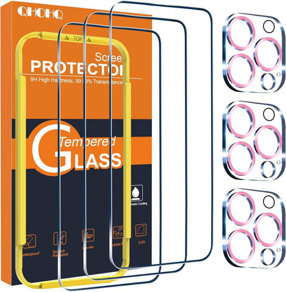 Panzer Schutz Glas für iPhone 15 Pro Max Kamera - 3 Stück