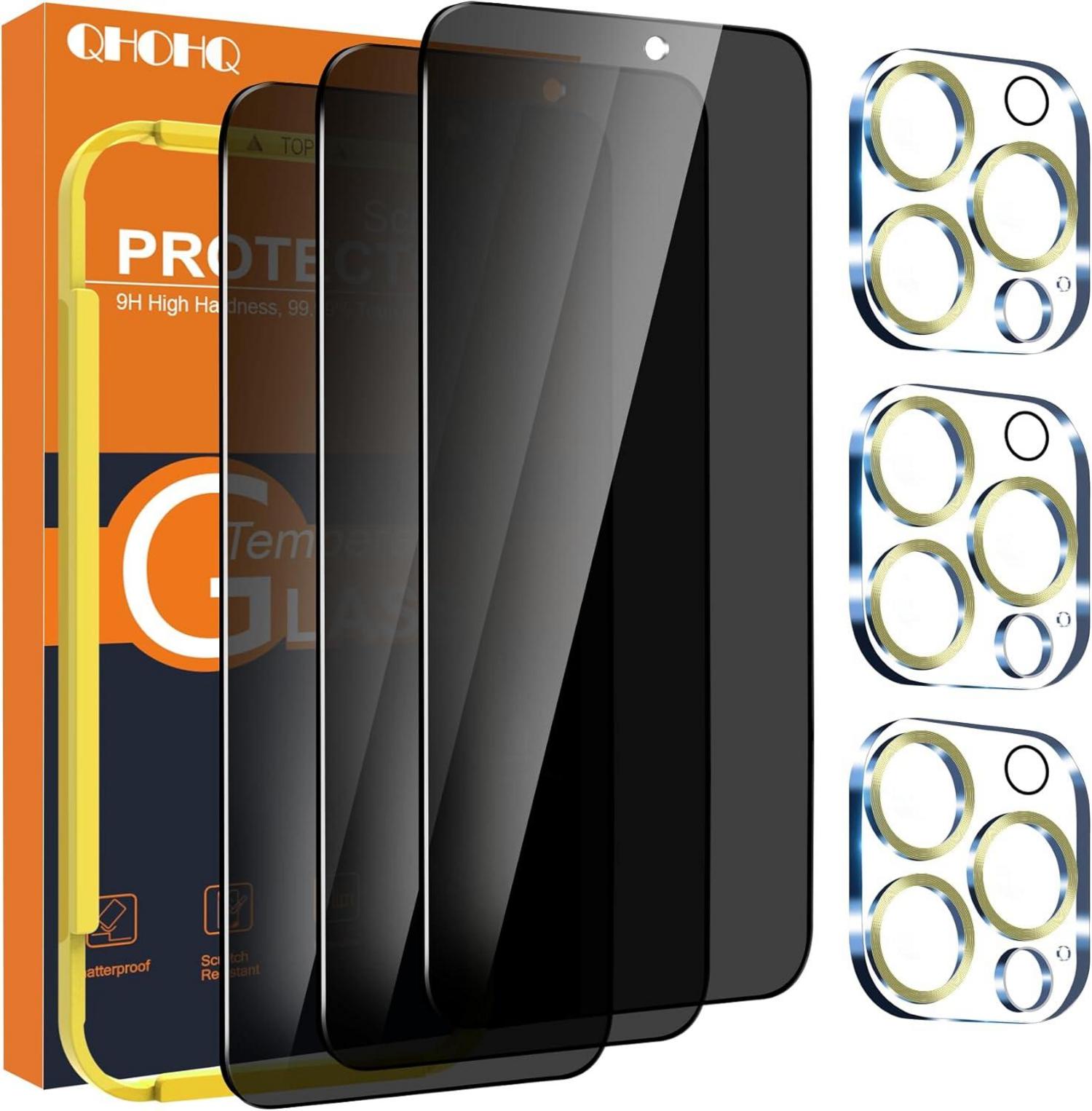 Sichtschutz und Kameraschutz für iPhone 15 Pro 6,1 Zoll