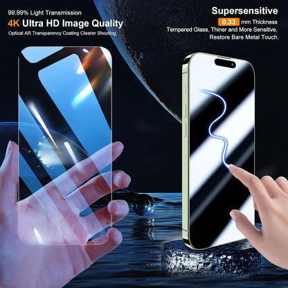 Panzer Schutz Glas für iPhone 15 Plus 6,7 Zoll mit