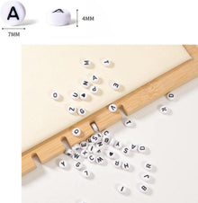 1400+ Stück Buchstabenperlen Set 4x7 mm DIY Armbänder
