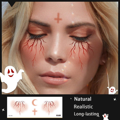 Halloween Fake Tattoos Set 260 Stück Temporäre Blutige Narben Halloween Tattoos