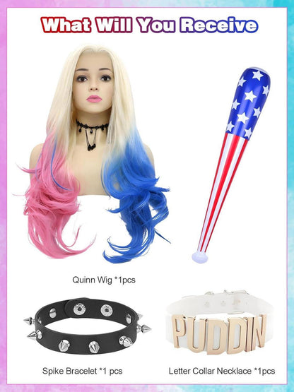 Quinn Cosplay Kostüm Zubehör Set Suicide Squad Halloween Karneval