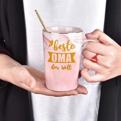 Oma Geschenk Tasse Spruch Welt Großmama Geburtstag Muttertag