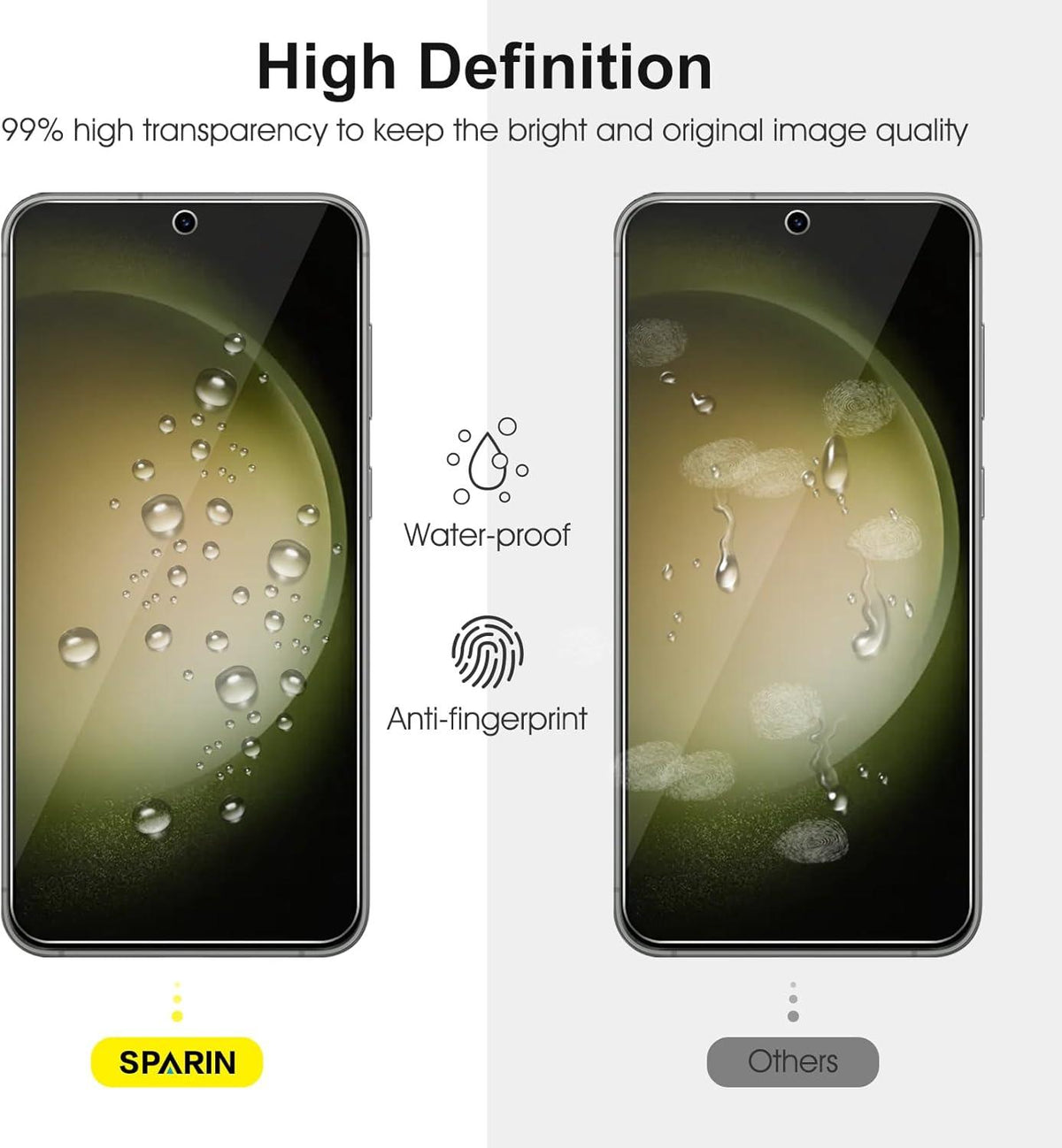 Samsung S23 Schutzfolie 3 Stück Panzer Glas Kameraschutz 9H Härte