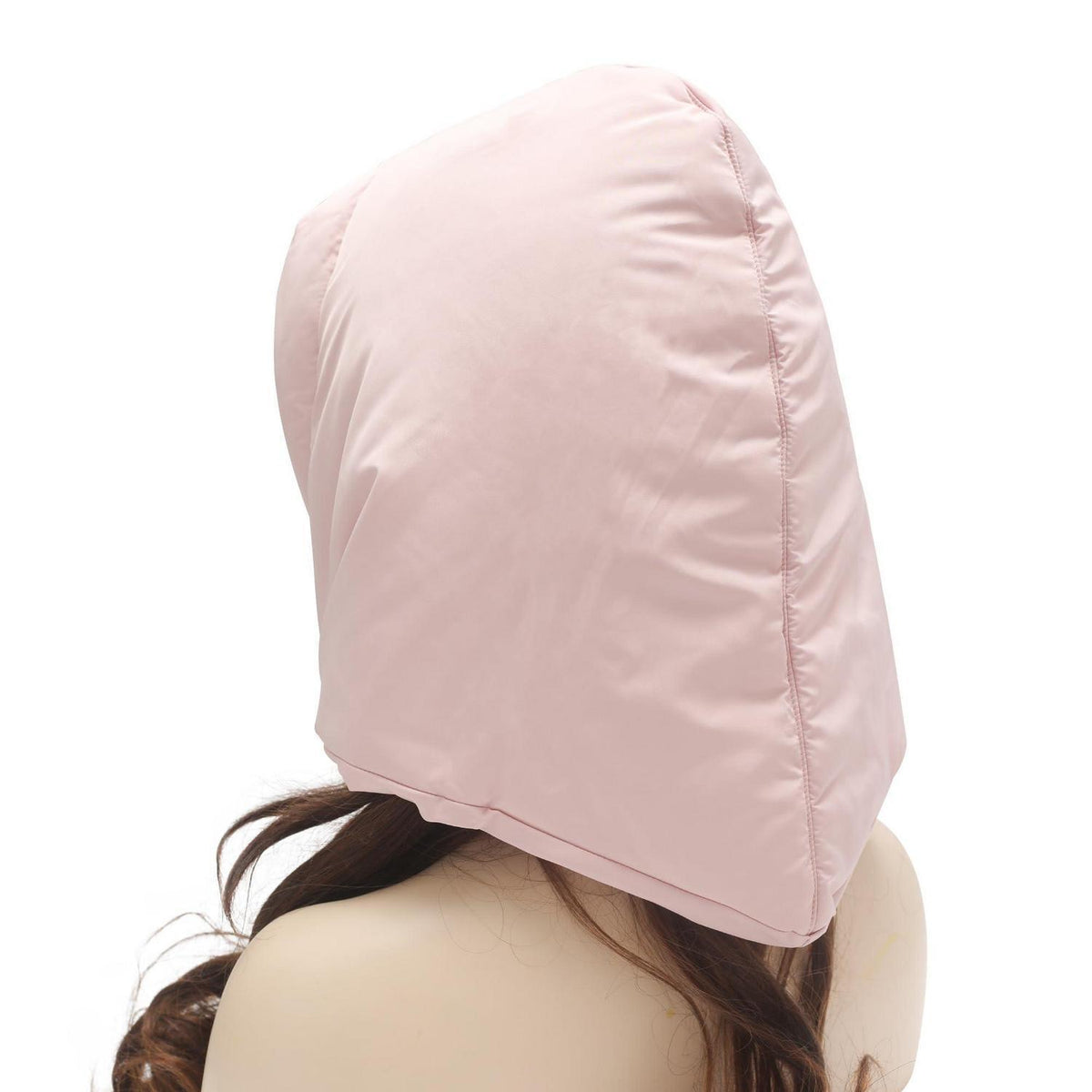 Damen Winter Beanie Mütze winddicht mit Halskragen Rosa