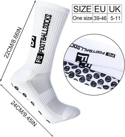5 Paare Fußball Socken Anti Rutsch Grip Sportsocken 39-46
