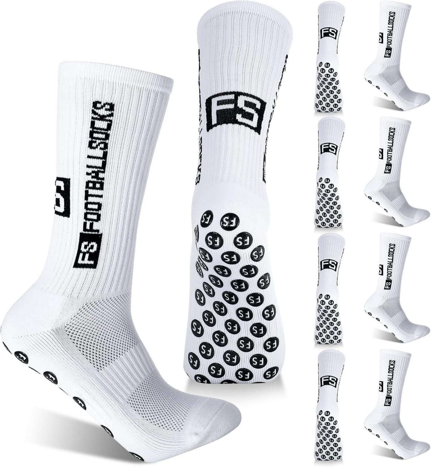 5er Pack Fußballsocken 39-46 Anti-Rutsch Sportsocken Herren Damen