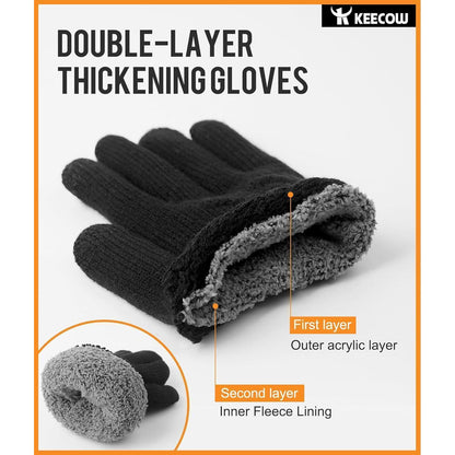 Warme Winterhandschuhe Herren mit Touchscreen Funktion