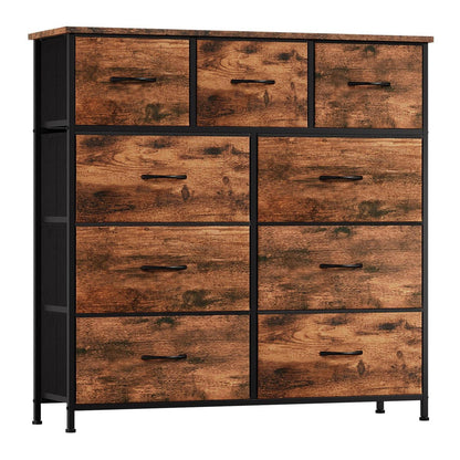 Kommode mit 9 Stoffschubladen – Schlafzimmer Organizer