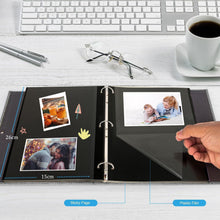 AIOR Selbstklebendes Fotoalbum mit Leineneinband, Scrapbook