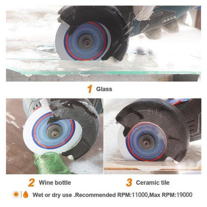 Diamanttrennscheibe 115mm für Glas, Porzellan, Jade (10 Stück)